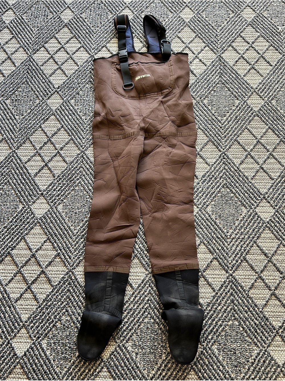 Simms Neoprene Stockingfoot Size Medium Fishing Waders Heavyweight USA